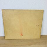 Oil painting on cardboard signed J. Masse village landscape