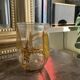 Set of Murano glass glasses