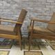 Paire de fauteuils scandinave en teck 1960