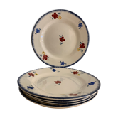 5 flat plates Mary Lou, Digoin Sarreguemines