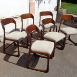 6 Baumann sled chairs