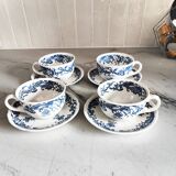 4 Villeroy and Boch cups and saucers