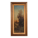 Italian painting signed Marko forest landscape from 19th century