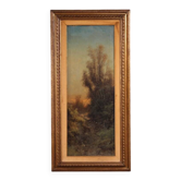 Peinture italienne signée Marko paysage forestier du 19ème siècle