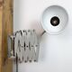 Grey German Industrial Scissor Wall Lamp from SIS, 1960s