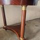 Empire period guéridon table in mahogany veneer and green marble 1830