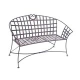 Solid iron bench