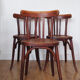 Lot de chaises bistrot en bois vintage