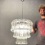 Mid-century italian murano glass chandelier