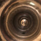 Antique candle holder in silvered bronze