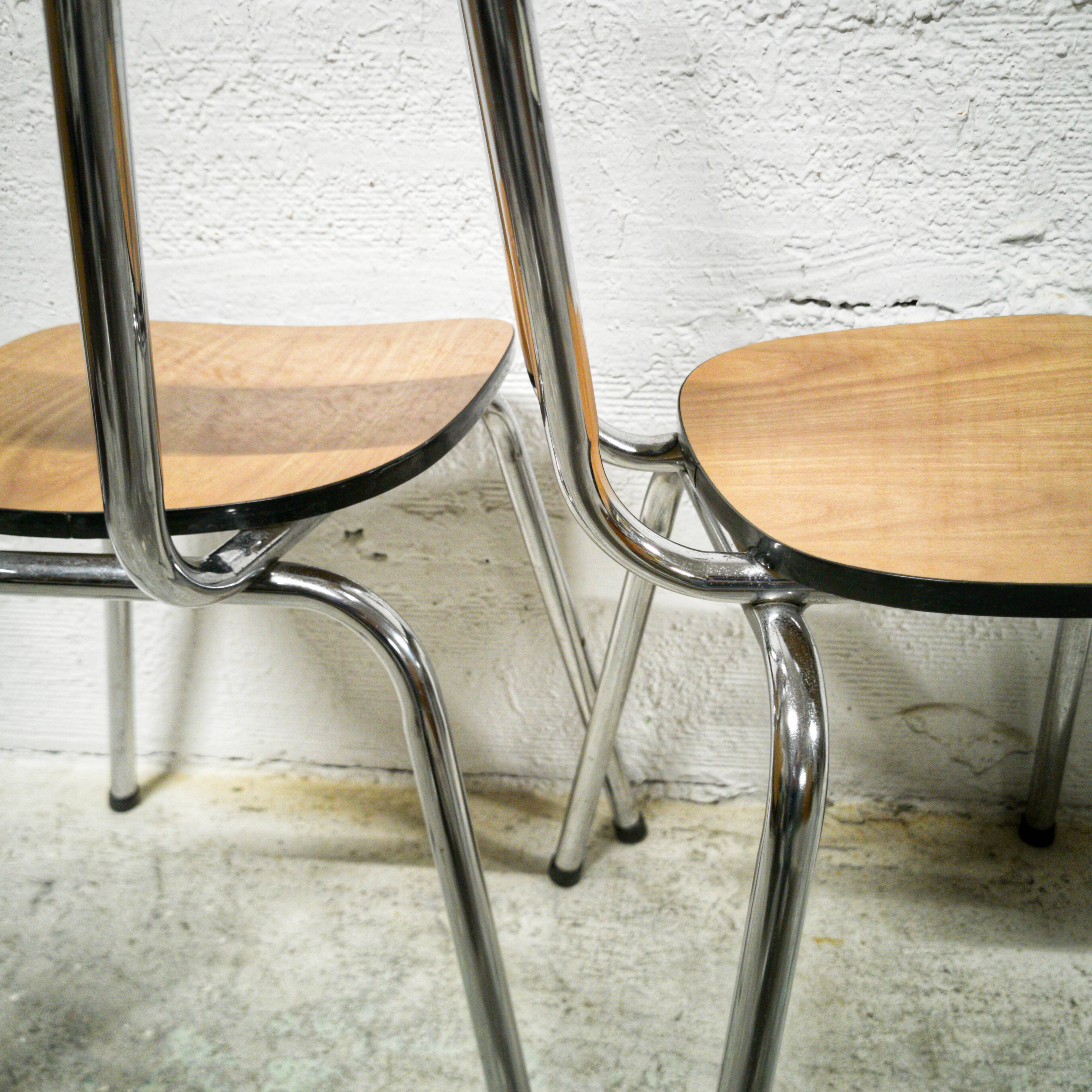Formica chair duo