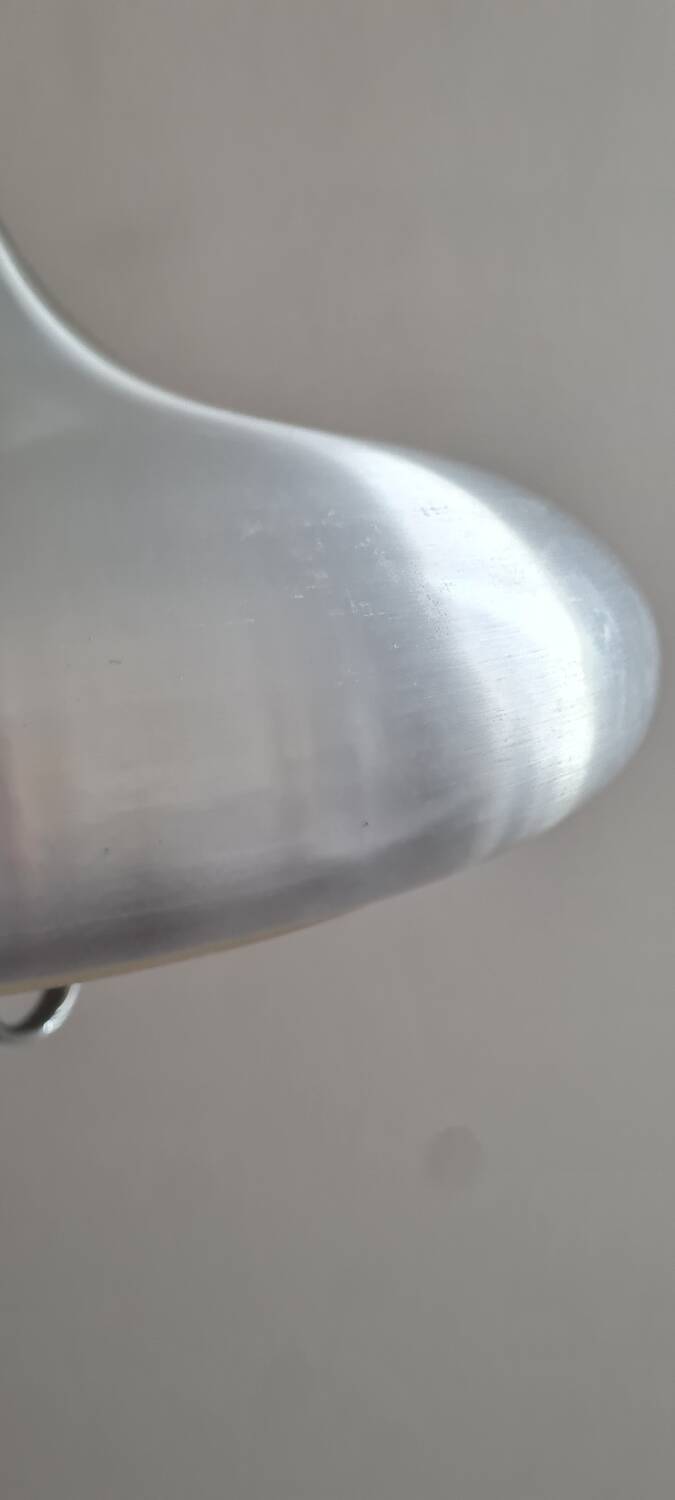 Brushed aluminum pendant light 1970