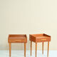 Paire de tables de chevet en teck