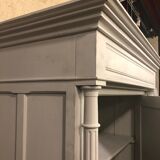 Antique painted wood cabinet