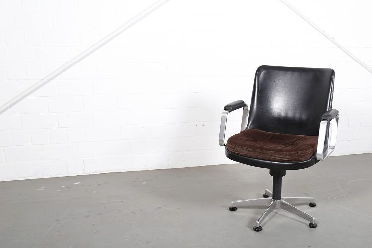 Fröscher Ib Kofod-Larsen leather office chair
