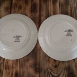 Dessert plates Sarreguemines décor Flowers of Alsace