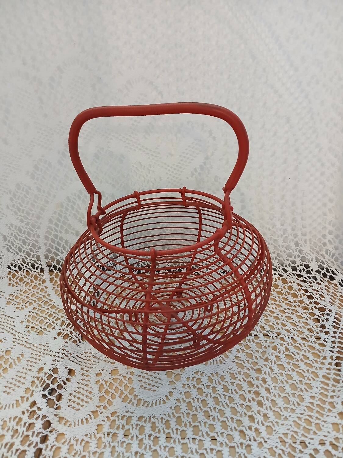 Antique egg basket