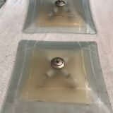 Pair of glass sconces