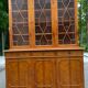 Large English solid wood library from the 19th century, 162cm.