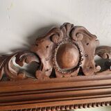 Bevelled mirror frame carved wood