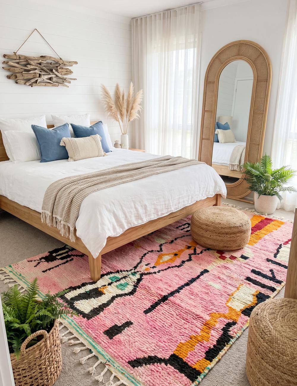 Berber Pink Rug - 290 x 200 cm