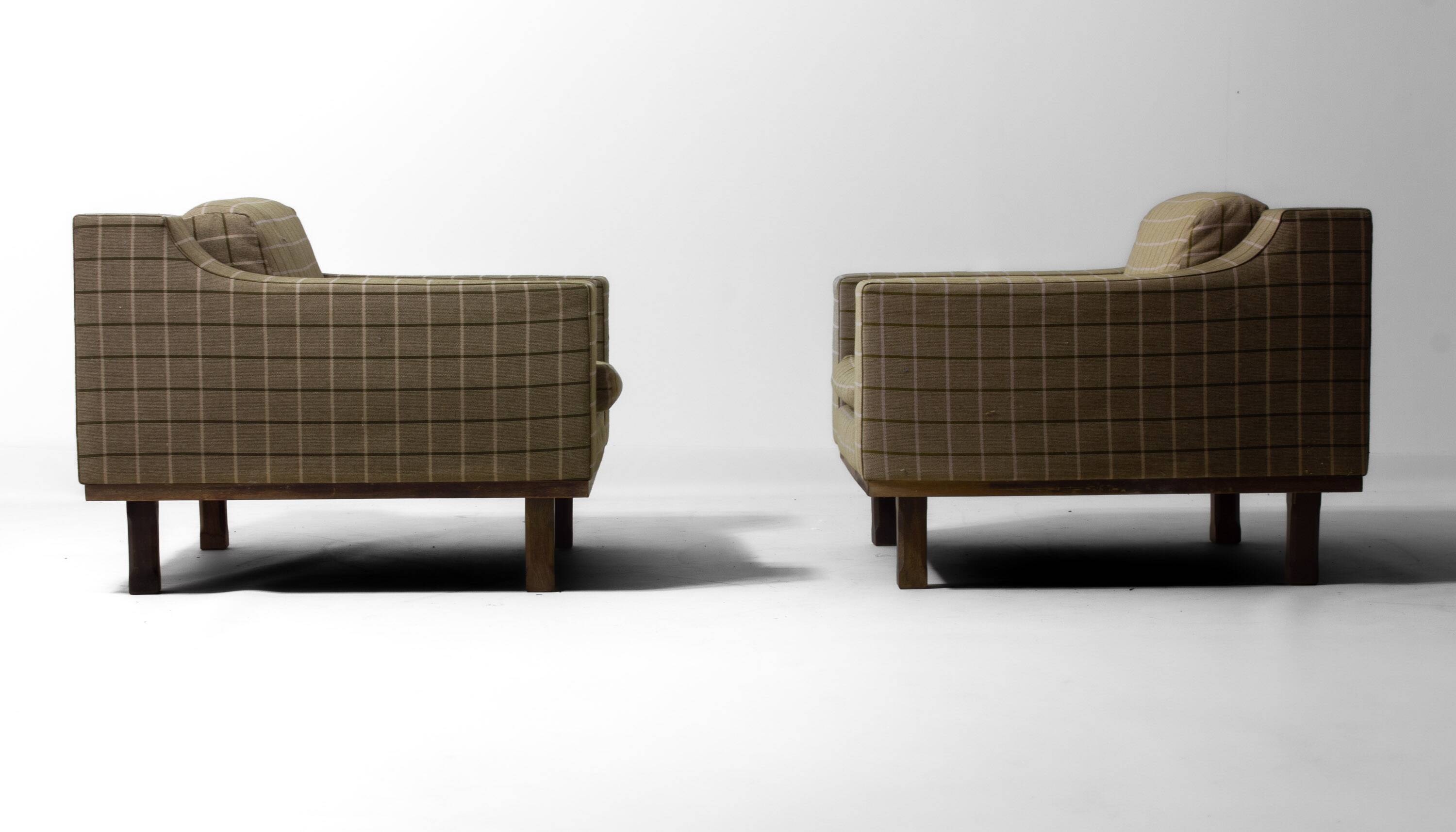 Set of club lounge chairs by Dino Cavalli, 1970s