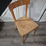 vintage wooden bistro chair