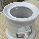 Teapot in white porcelain