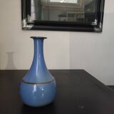 Vase soliflore céramique bleue