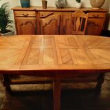 Solid oak cabinet maker table
