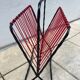 Scoubidou and wrought iron magazine rack