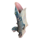 Antique fish shaped vase porcelain from france iridescent vintage