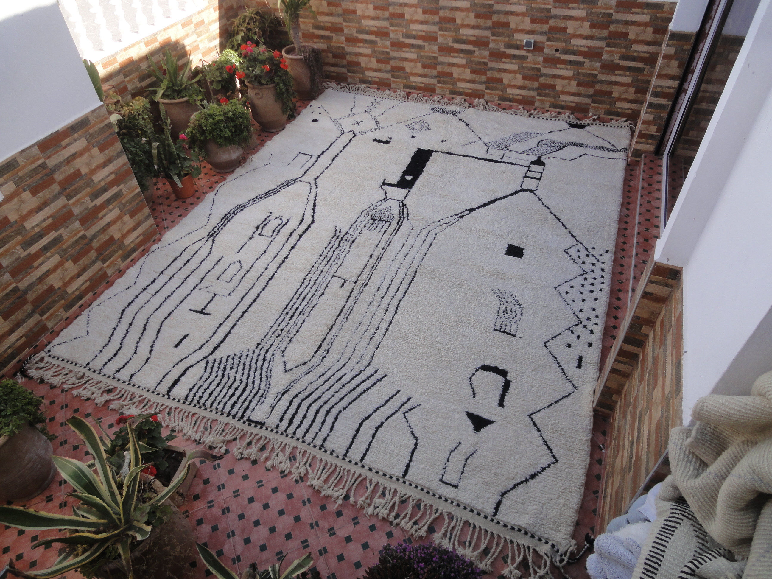 Carpet beni ourain 400 x 316 cm