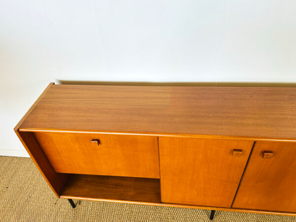 Enfilade scandinave haute en teck 1960