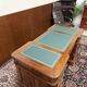 Bureau classique en cuir vert Partnerdesk