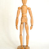Articulated wooden puppet