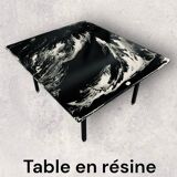 Resin coffee table