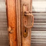 Suite de quatre portes de séparation en chêne massif XXe siècle