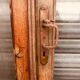 Set of four solid oak partition doors, 20th century