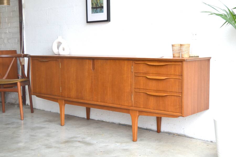 Teak sideboard by Jentique * rare model * 198 cm