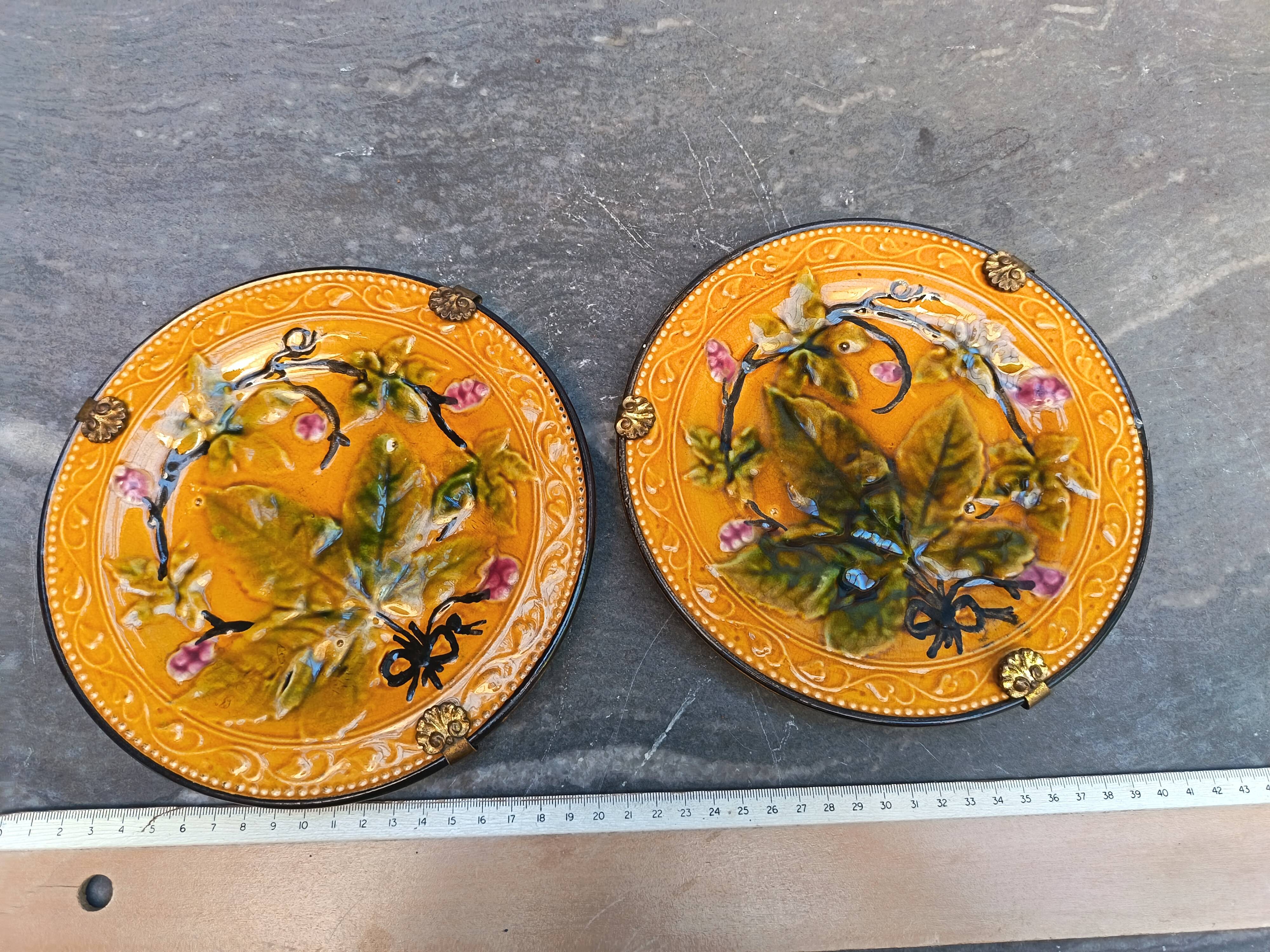 Antique slipware plates