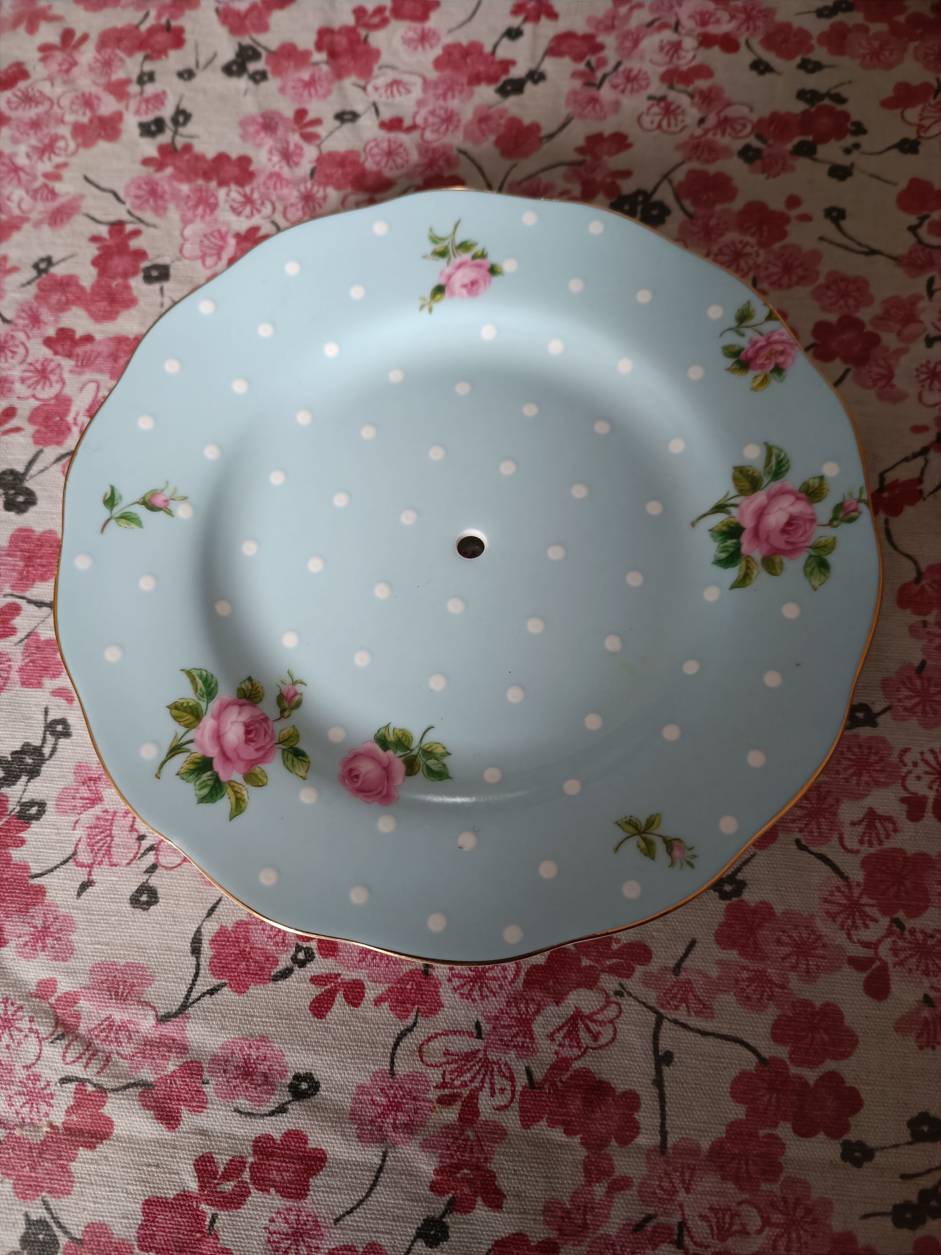 Servant - display "Polka blue" Royal Albert porcelain