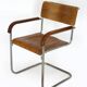 Chaise cantilever en chrome B34 restaurée de Bauhaus par Marcel Breuer, années 1930