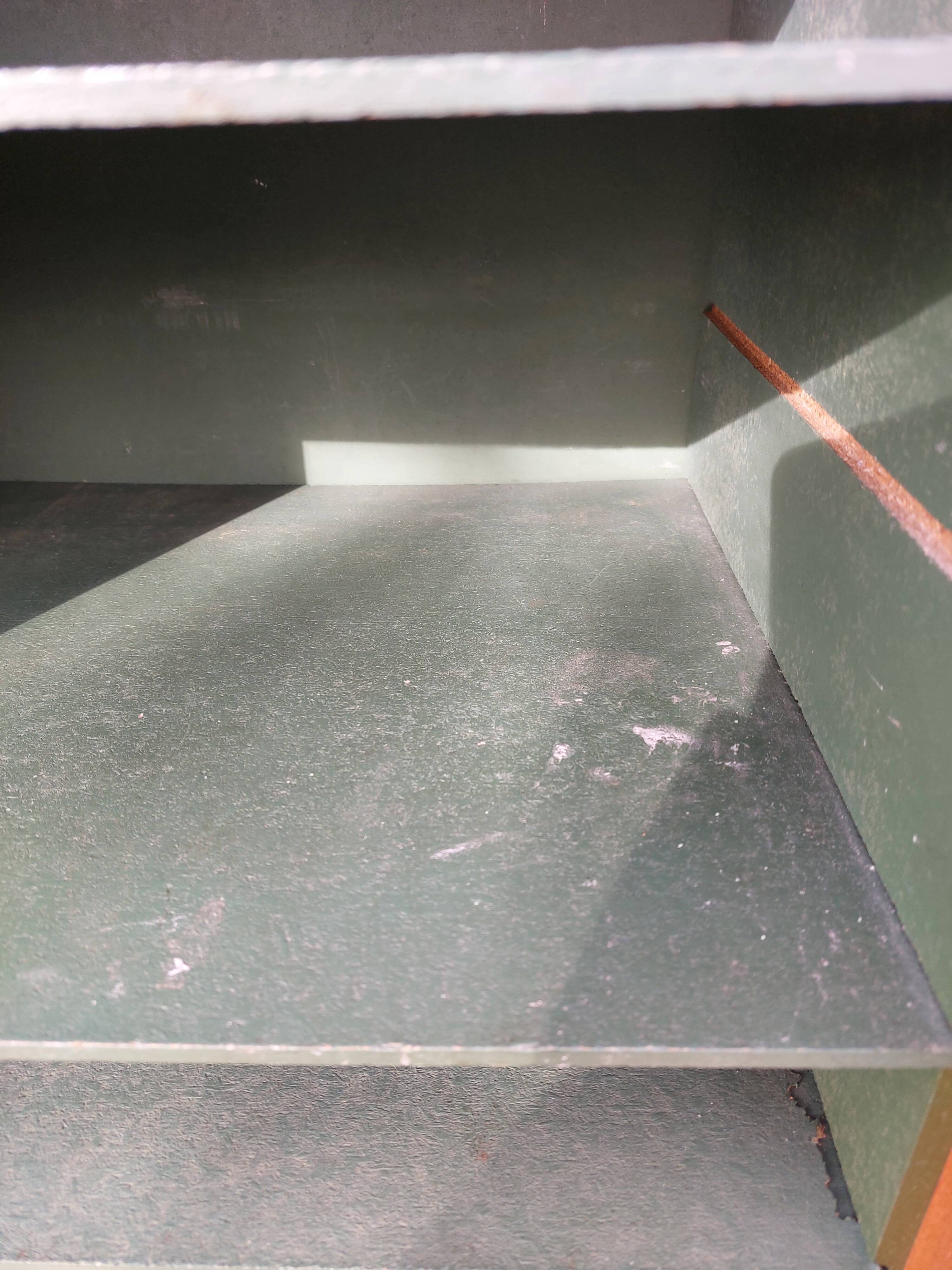 curtained filing cabinet