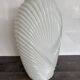Vintage large pressed white glass vase