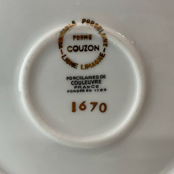 Soupière porcelaine de Couleuvre numerotée