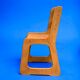 Children's wooden and formica desk and sled chairs 1970