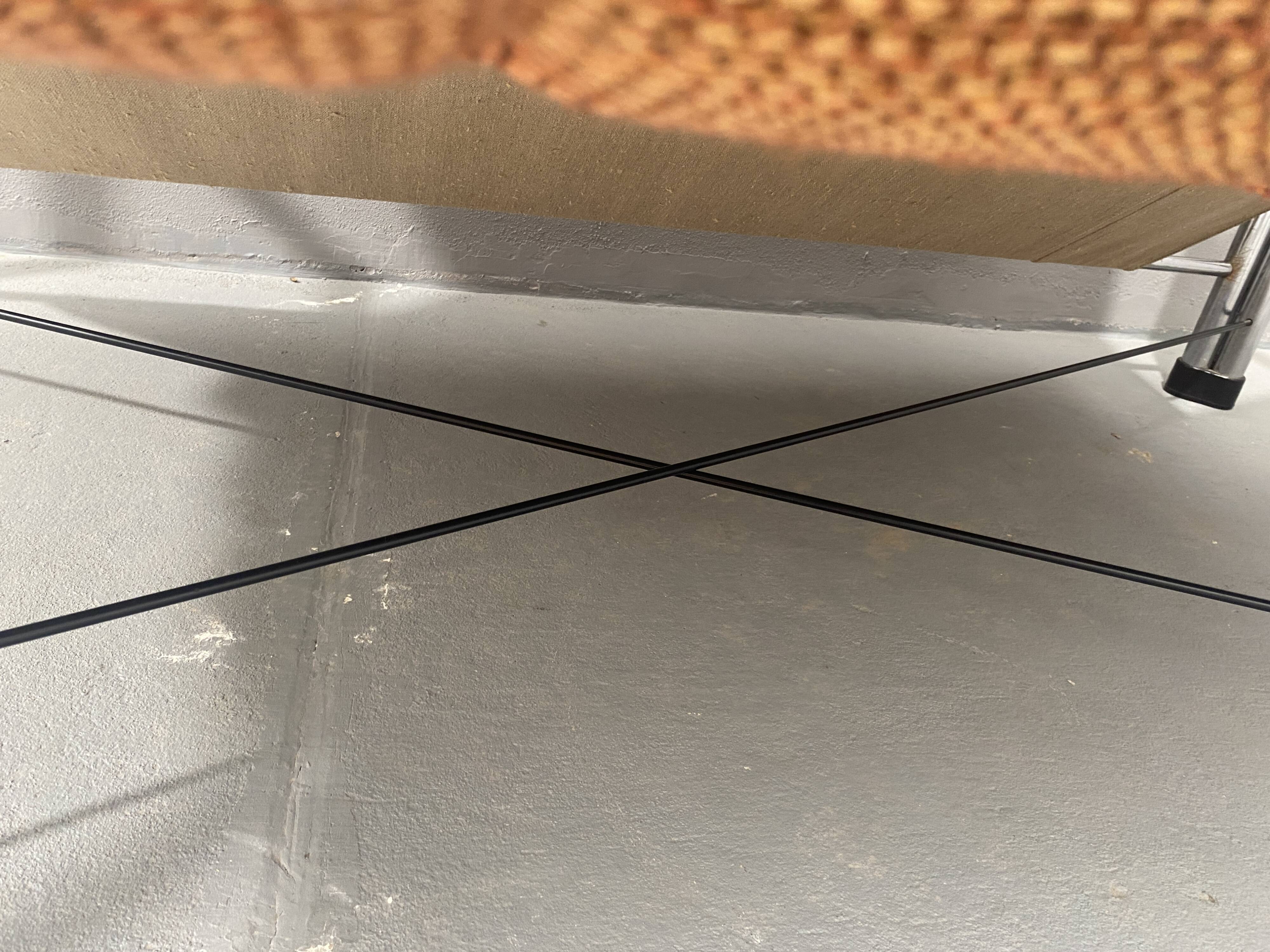 Chromed functionalist sofa by Viliam Chlebo, 1970´s, Czechoslovakia