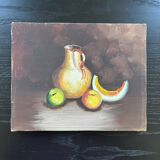 Still life with pitcher and fruit