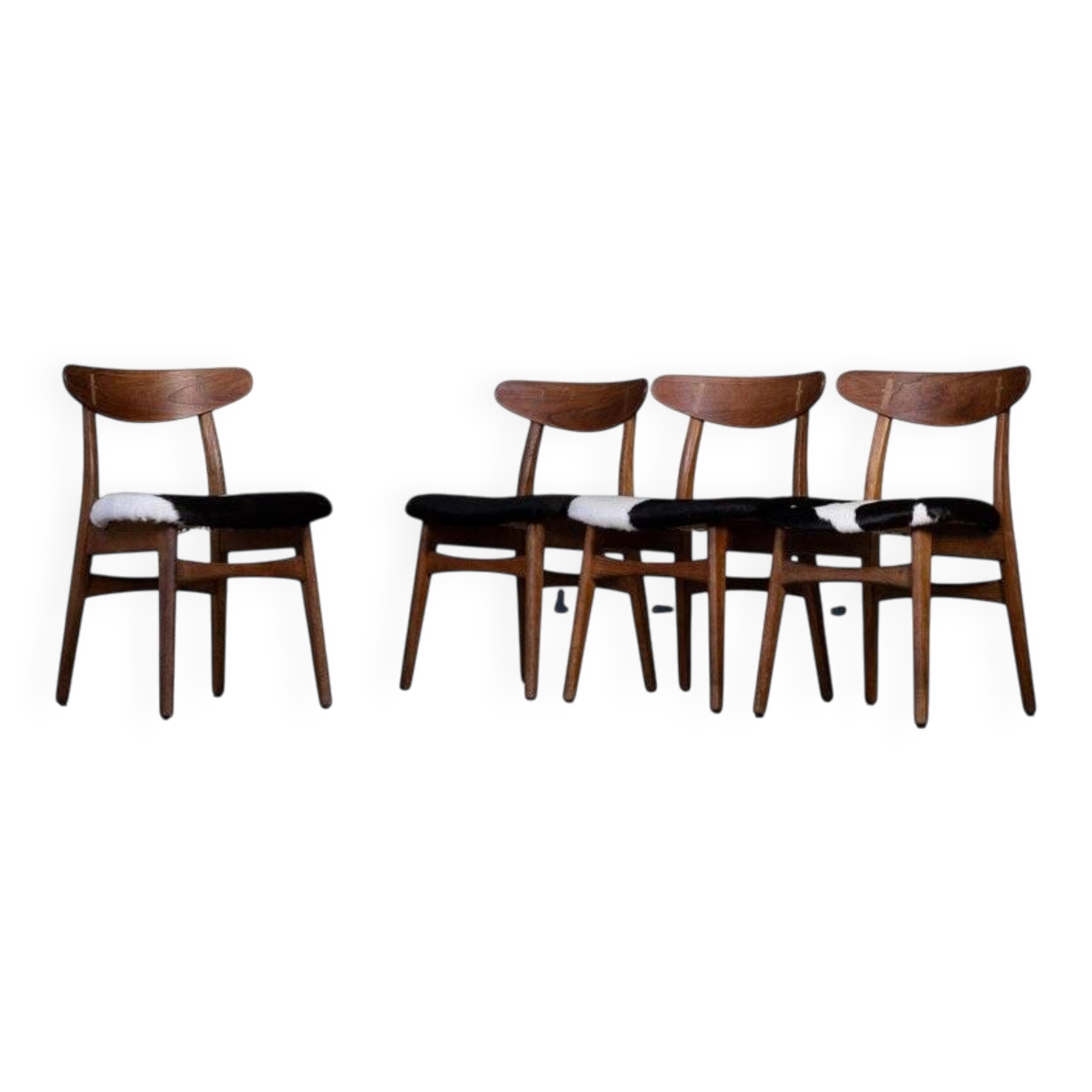 Dining Chairs CH30 by Hans J. Wegner for Carl Hansen & Son, 1952, Set of 4